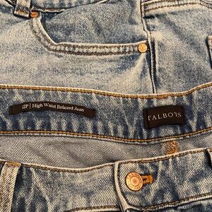 Talbots High Rise Blue Denim Jeans 2 pair size 12